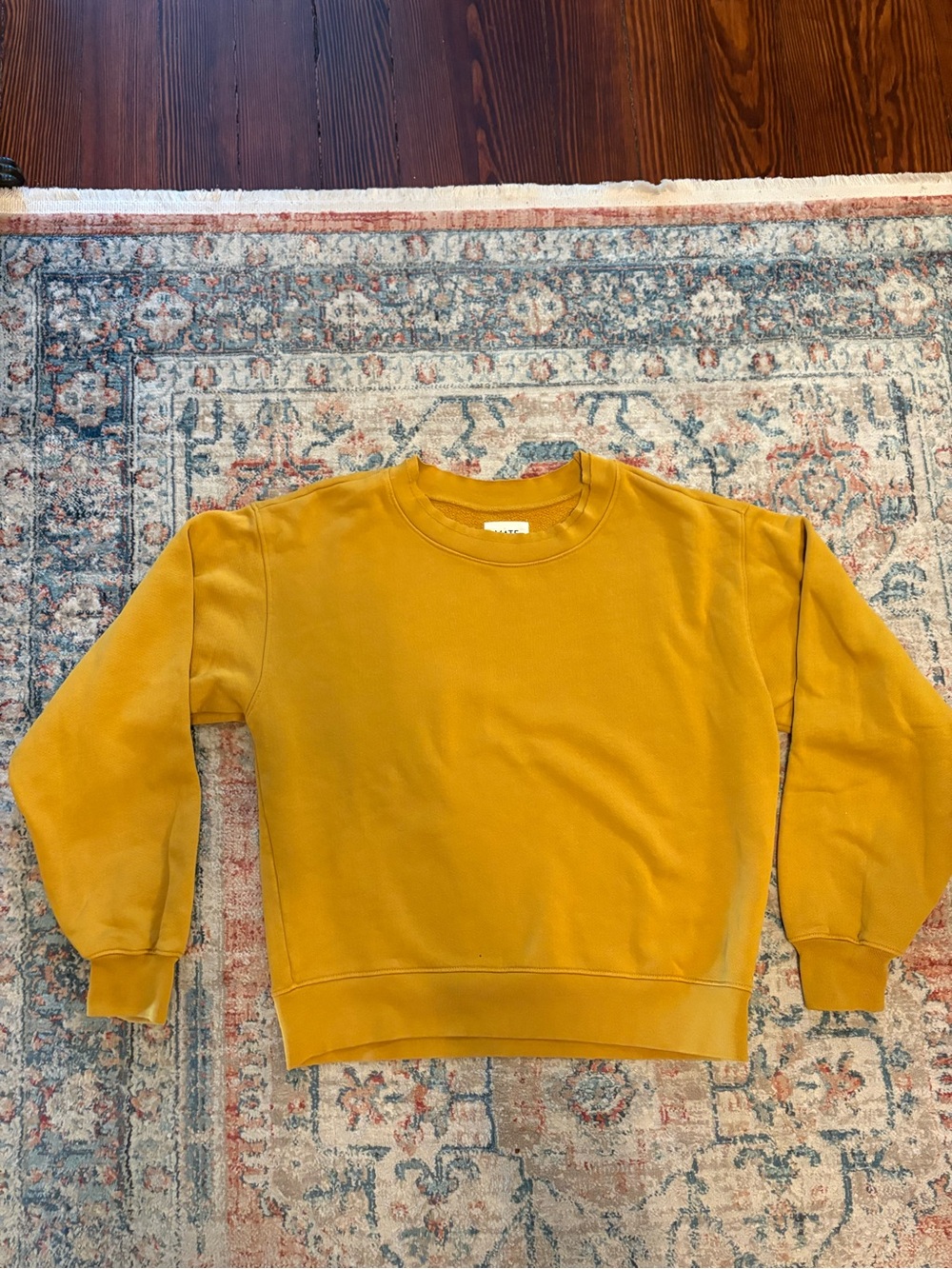 Mate Crewneck Sweatshirt - Mustard Yellow-size M